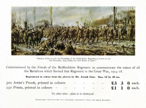 Bedford Regiment painting